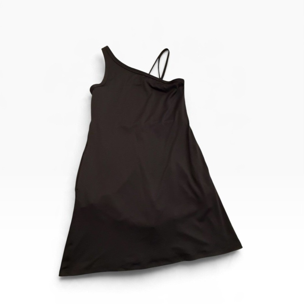 Girl's All in Motion Black Activewear Dress Size XL 14 One Shoulder Tennis Sport - Picture 1 of 6